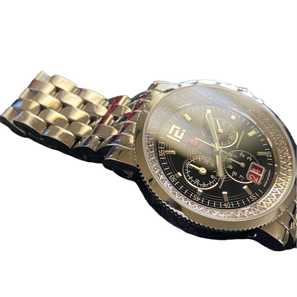 Michele Stainless Steel 42mm Sport Sail Diamond Watch - Picture 3 of 10
